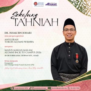 SEKALUNG TAHNIAH KEPADA PENERIMA ANUGERAH ALUMNI BACK TO CAMPUS 2026